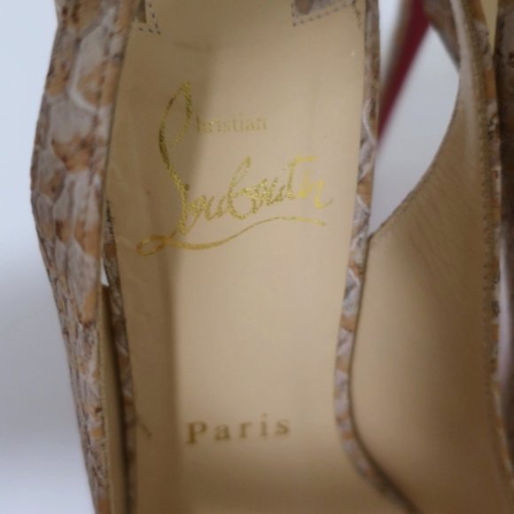 Christian Louboutin No Prive 120 Cork Size 36.5 - Picture 9 of 11